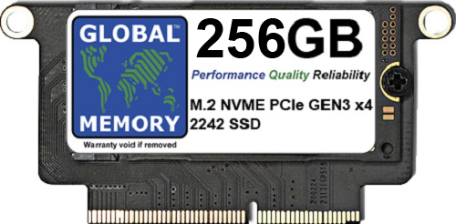 256GB M.2 PCIe Gen3 x4 NVMe SSD FOR MACBOOK PRO RETINA NON TOUCH BAR A1708 (LATE 2016 - MID 2017)